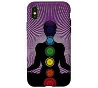 Yoga énergie Chakra Namaste Bouddha Femme Karma Om Coque pour iPhone X/XS