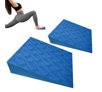 Yoga Foam Wedges - 15x12x5cm Foam Support Pair, Durable EVA Material, Exercise Assist Blocks | Gym Pilates Core Stretching Foot Recovery Strength Conditioning Equipment Uses