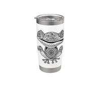 Yoga Grenouille Mandala Méditation Cadeau Enseignant Gobelet isotherme en acier inoxydable double paroi