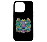 Yoga Grenouille Méditation Zen Pose Équilibre Stretch Coque pour iPhone 15 Pro Max