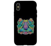 Yoga Grenouille Méditation Zen Pose Équilibre Stretch Coque pour iPhone X/XS