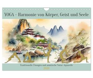 Yoga - Harmonie du corps, de l'esprit et de l'âme (calendrier mural 2026 DIN A4 paysage) calendrier mensuel CALVENDO