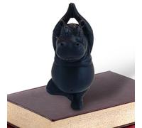 Yoga Hippo Collectible Figurines - Hippo Statues Home Decor | Decorative Desk Accessories | Cute Animal Sculptures With Whimsical Design For Fireplace Bedroom Table Car Dorm Shop Living Room Display