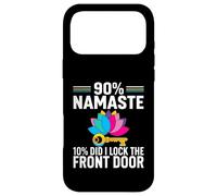 Yoga Humor 90% Namaste 10% Did I Lock The Door Coque pour iPhone 17 Pro Max