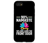 Yoga Humor 90% Namaste 10% Did I Lock The Door Coque pour iPhone SE (2020) / 7/8