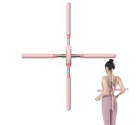 Yoga Hunchback Corrector Sticks Yoga Sticks Stiring Tool 21.25in-33.85 Pouce en Acier Inoxydable réglable Body Stick Couge d'équipement de Bosse Pink