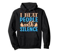 Yoga I Beat People With Silence Funny Yoga Sweat à Capuche