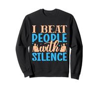 Yoga I Beat People With Silence Funny Yoga Sweatshirt