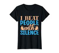 Yoga I Beat People With Silence Funny Yoga T-Shirt