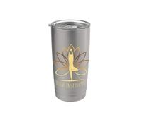 Yoga Instructor Instructeur Formateur Enseignant Namaste Zen Gobelet isotherme en acier inoxydable double paroi