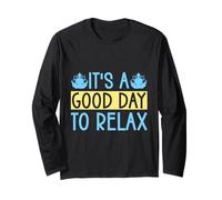 Yoga It´s A Good Day to Relax Funny Yoga Manche Longue