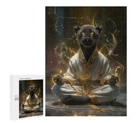 Yoga Jaguar Zen Mastery Puzzle 1000 Pièces Educa Jouet en Bois Cadeau Unique Décoration Intérieure Jeu Éducatif Challenge Toy Adultes Et Enfants À Partir De 14 Ans 500 PCS