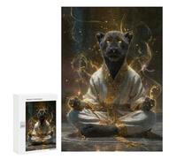 Yoga Jaguar Zen Mastery Puzzle 1000 Pièces Educa Jouet en Bois Cadeau Unique Décoration Intérieure Jeu Éducatif Challenge Toy Adultes Et Enfants À Partir De 14 Ans 300 PCS