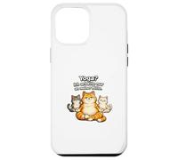 Yoga Je Travaille Juste au Milieu de Mon Humour Chats Coque pour iPhone 12 Pro Max