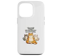 Yoga Je Travaille Juste au Milieu de Mon Humour Chats Coque pour iPhone 13 Pro