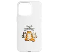 Yoga Je Travaille Juste au Milieu de Mon Humour Chats Coque pour iPhone 15 Pro Max
