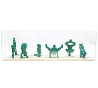 Yoga Joes Soldats jouets verts avancés, lot de 6 figurines de pose de yoga pour homme de l'armée - Décoration pour bureau, étagères, salle de classe, maison ou studio - Zen Meets GI Joe - Cadeaux pour