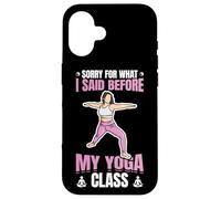 Yoga Joke Asana Coque pour iPhone 16