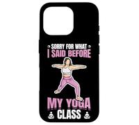 Yoga Joke Asana Coque pour iPhone 16 Pro