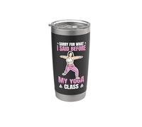 Yoga Joke Asana Gobelet isotherme en acier inoxydable double paroi