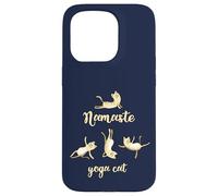 Yoga Karma Cat Namaste Om méditation Sport Coque pour iPhone 15 Pro