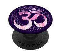 Yoga Karma Namaste Om Méditation Symbole Rose Lol PopSockets PopGrip Adhésif
