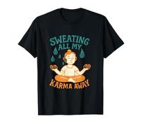 Yoga Karma Sweat Drops Peace Sign Mindfulness T-Shirt