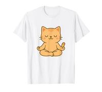 Yoga Kawaii Chat Mignon en Posture de méditation T-Shirt