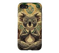 Yoga Koala Ours en Tant Que Professeur de Yoga Guru méditation dans Le siège du Lotus Coque pour iPhone SE (2020) / 7/8
