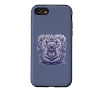 Yoga Koala Ours en Tant Que Professeur de Yoga Guru méditation dans Le siège du Lotus Coque pour iPhone SE (2020) / 7/8
