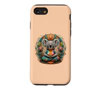 Yoga Koala Ours en Tant Que Professeur de Yoga Guru méditation dans Le siège du Lotus Coque pour iPhone SE (2020) / 7/8