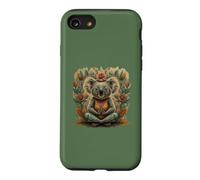 Yoga Koala Ours en Tant Que Professeur de Yoga Guru méditation dans Le siège du Lotus Coque pour iPhone SE (2020) / 7/8