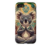 Yoga Koala Ours en Tant Que Professeur de Yoga Guru méditation dans Le siège du Lotus Coque pour iPhone SE (2020) / 7/8