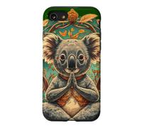 Yoga Koala Ours en Tant Que Professeur de Yoga Guru méditation dans Le siège du Lotus Coque pour iPhone SE (2020) / 7/8