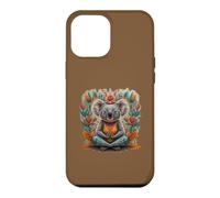 Yoga Koala Ours en Tant Que Professeur de Yoga Guru méditation dans Le siège du Lotus Coque pour iPhone 12 Pro Max