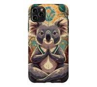 Yoga Koala Ours en Tant Que Professeur de Yoga Guru méditation dans Le siège du Lotus Coque pour iPhone 11 Pro Max