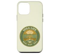 Yoga Life Mind Body Soul Vintage Retro Cadeau pour Yogis Coque pour iPhone 12 Mini