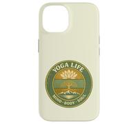 Yoga Life Mind Body Soul Vintage Retro Cadeau pour Yogis Coque pour iPhone 14