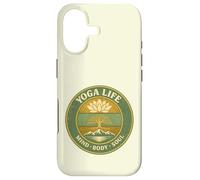 Yoga Life Mind Body Soul Vintage Retro Cadeau pour Yogis Coque pour iPhone 17