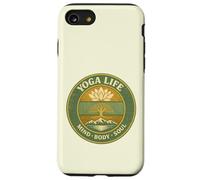 Yoga Life Mind Body Soul Vintage Retro Cadeau pour Yogis Coque pour iPhone SE (2020) / 7/8