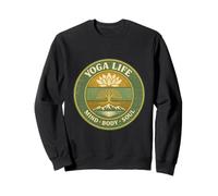 Yoga Life Mind Body Soul Vintage Retro Cadeau pour Yogis Sweatshirt