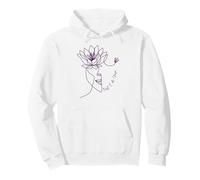 Yoga Lineart avec Fleur de Lotus et First I Do Yoga Sweat à Capuche