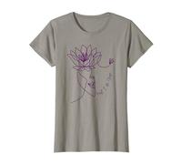 Yoga Lineart avec Fleur de Lotus et First I Do Yoga T-Shirt