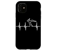 Yoga Lover ECG Heartline Yoga Teacher Girls Coque pour iPhone 11