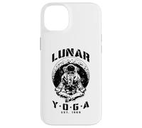 Yoga Lunaire Astronaute Croissant de Lune Science Espace Méditation Coque pour iPhone 14 Plus
