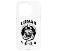 Yoga Lunaire Astronaute Croissant de Lune Science Espace Méditation Coque pour iPhone 15 Pro