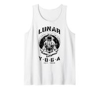 Yoga Lunaire Astronaute Croissant de Lune Science Espace Méditation Débardeur