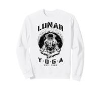 Yoga Lunaire Astronaute Croissant de Lune Science Espace Méditation Sweatshirt