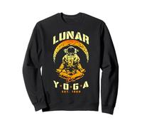 Yoga Lunaire Astronaute Croissant de Lune Science Espace Méditation Sweatshirt