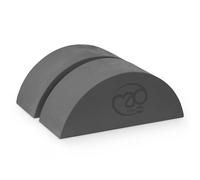 Yoga-Mad Crescent Bloc de mousse | Bloc ergonomique demi-rond EVA pour étirements, fitness, méditation et pilates | Lot de 2 blocs | 25 x 9 x 10 cm